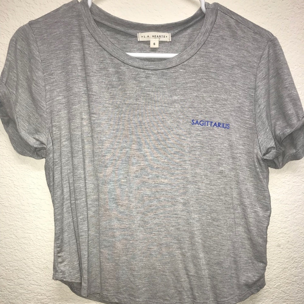 LA Hearts Sagittarius Croptop